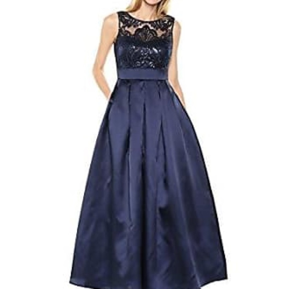 Long evening gown made by Eliza J.